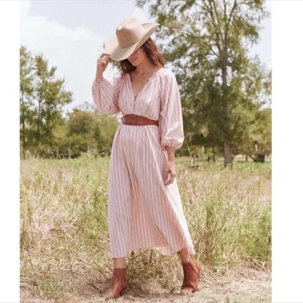 💕THE GREAT💕 The Derby Dress ~ Sunset Stripe Size 1 Small NWT